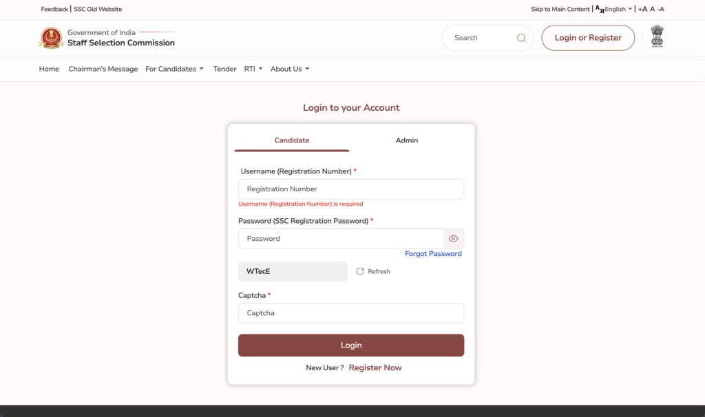 SSC MTS Admit Card 2026 Download
